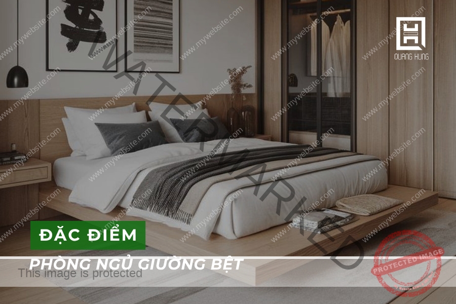 Đặc điểm phòng ngủ giường bệt 