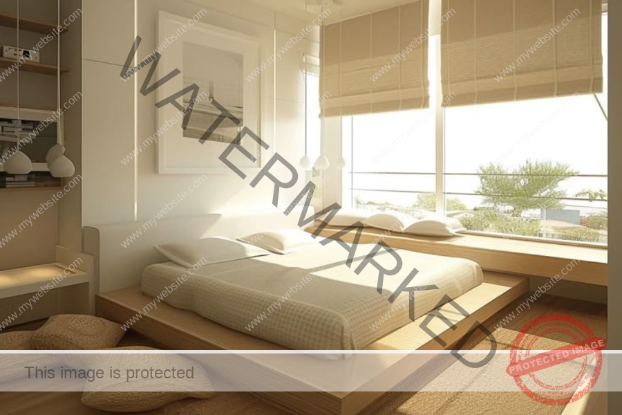 Phòng ngủ giường bệt dạng pallet 