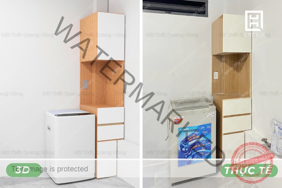 Tủ lưu trữ được thiết kế vừa vặn với không gian