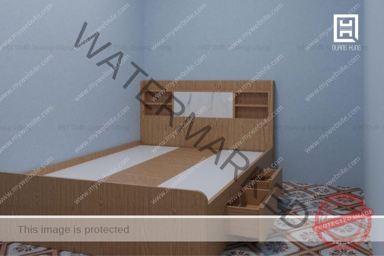 Tích hợp ngăn hộc để đồ vào giường ngủ