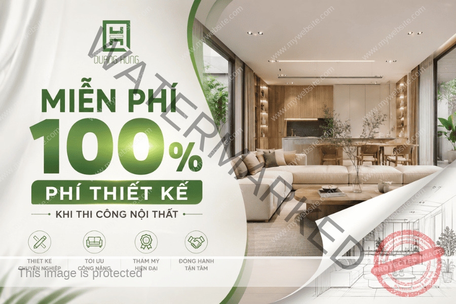 Chi phí thiết kế nội thất hiện đại tại Quang Hùng