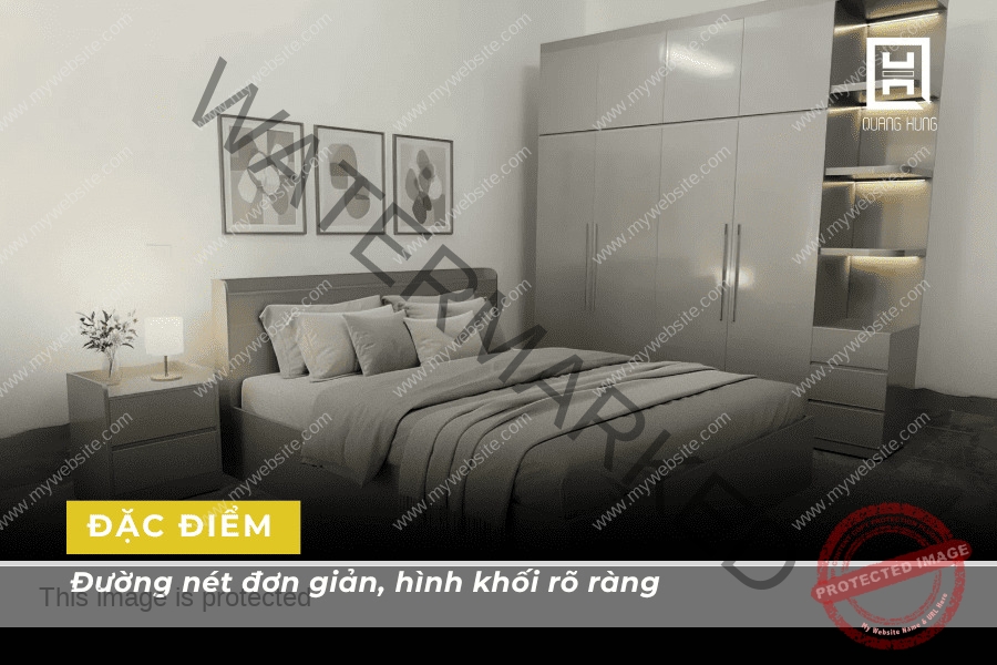Đường nét đơn giản, hình khối rõ ràng
