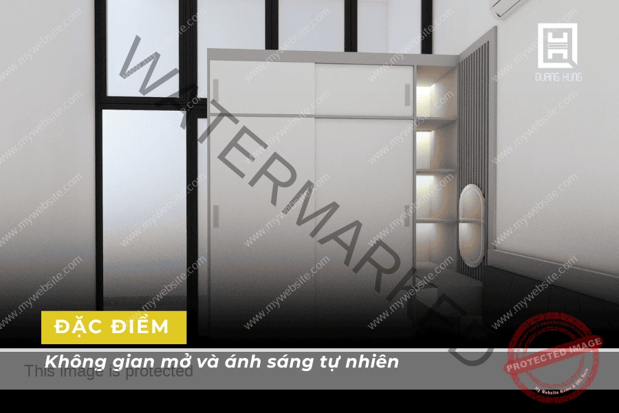 Không gian mở và ánh sáng tự nhiên