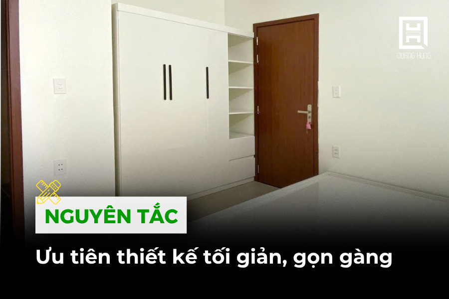 Ưu tiên thiết kế tối giản, gọn gàng