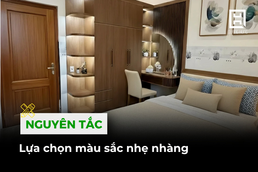 Lựa chọn màu sắc tạo cảm giác rộng rãi