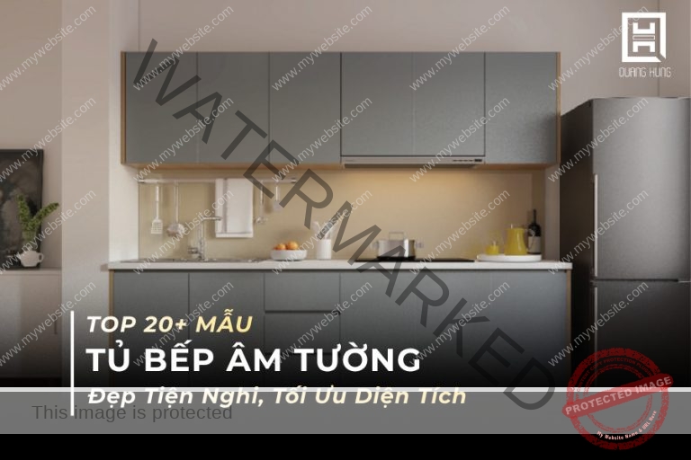 Tủ bếp âm tường