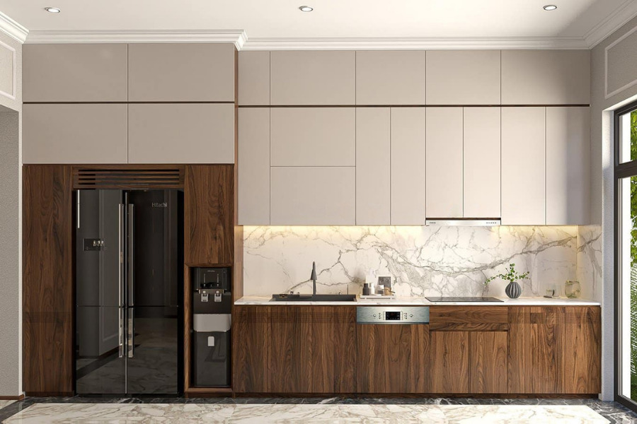 Hệ tủ bếp chữ I nhựa Ecoplast