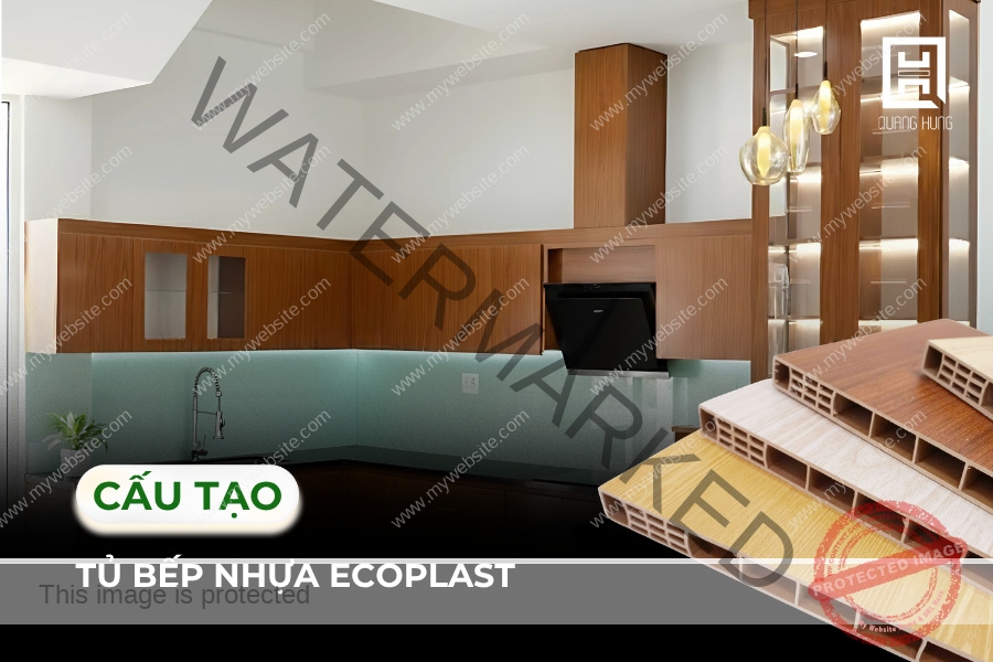 Cấu tạo của tủ bếp nhựa Ecoplast
