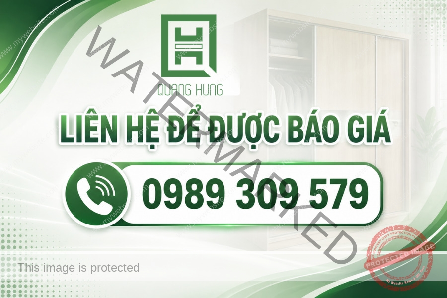 Báo giá tủ quần áo cửa lùa mới nhất 2026 tại Quang Hùng
